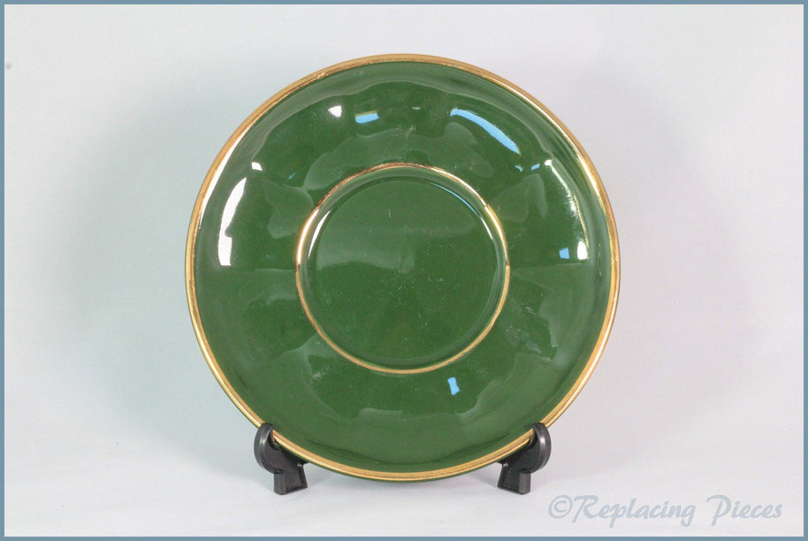 Apilco - Bistro (Green & Gold) - Breakfast Saucer