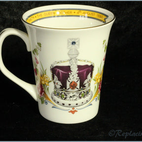 Crown Staffordshire - Commemorative Mug - 80th Birthday Queen Mother