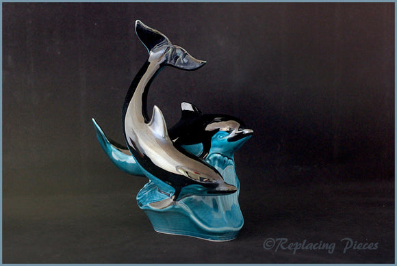 Poole - Pair Of Dolphins Figurine (Large)