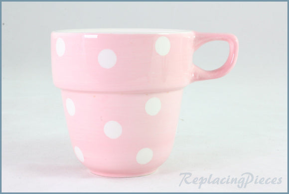 Marks & Spencer - Polka Dot - Stacking Mug (Pink)