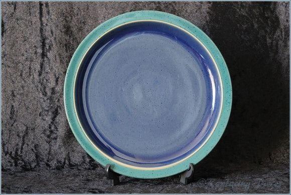 Denby - Harlequin - Dinner Plate (Green Rim - Blue Interior)