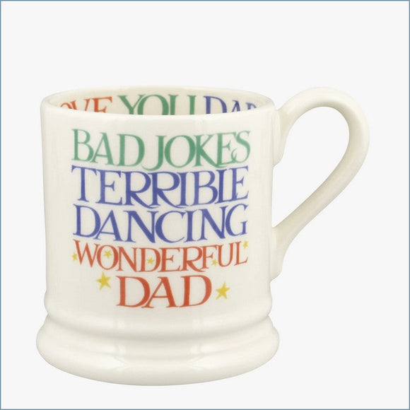 Emma Bridgewater - Rainbow Toast 'Wonderful Dad'  - 1/2 Pint Mug