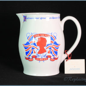Adams - Queens Silver Jubilee - 1 1/2 pint Jug