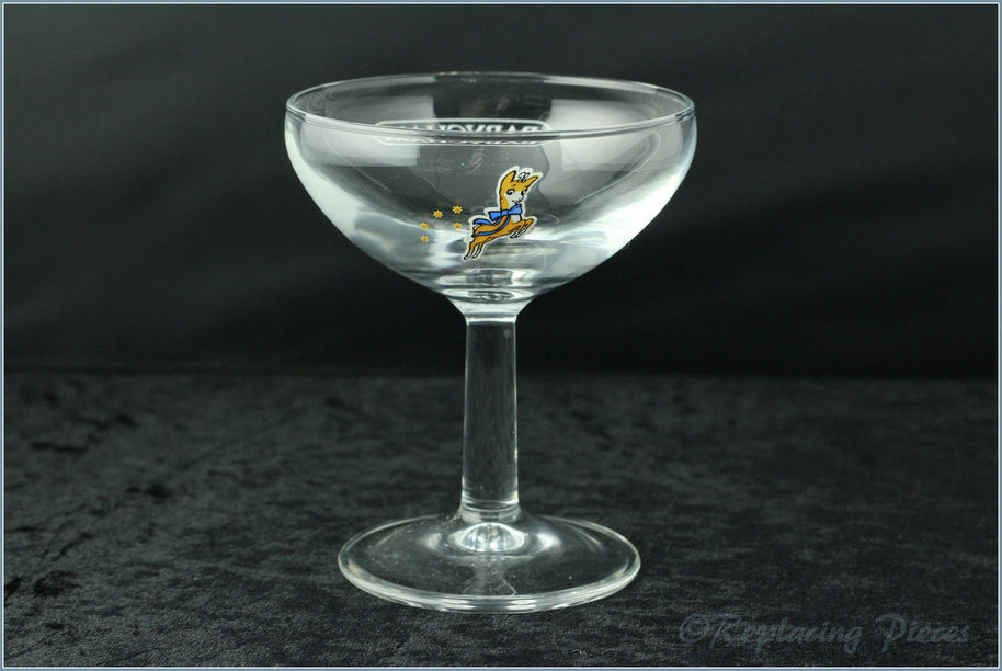 Babycham Glass - Wording On Bowl, Plain Foot