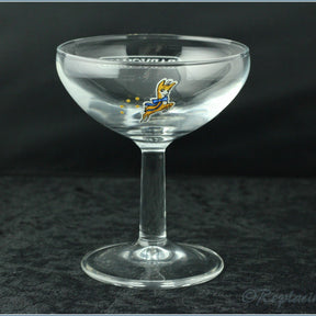 Babycham Glass - Wording On Bowl, Plain Foot