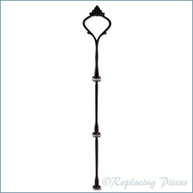 3 Tier - Ornate Handle Cake Stand Kit - Black