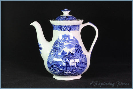 Adams - English Scenic Blue - Coffee Pot