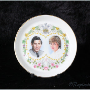 Crown Staffordshire - Coaster - Wedding Of Charles & Diana