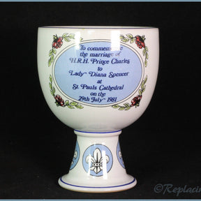 Denby - Commemorative Goblet - Charles & Di