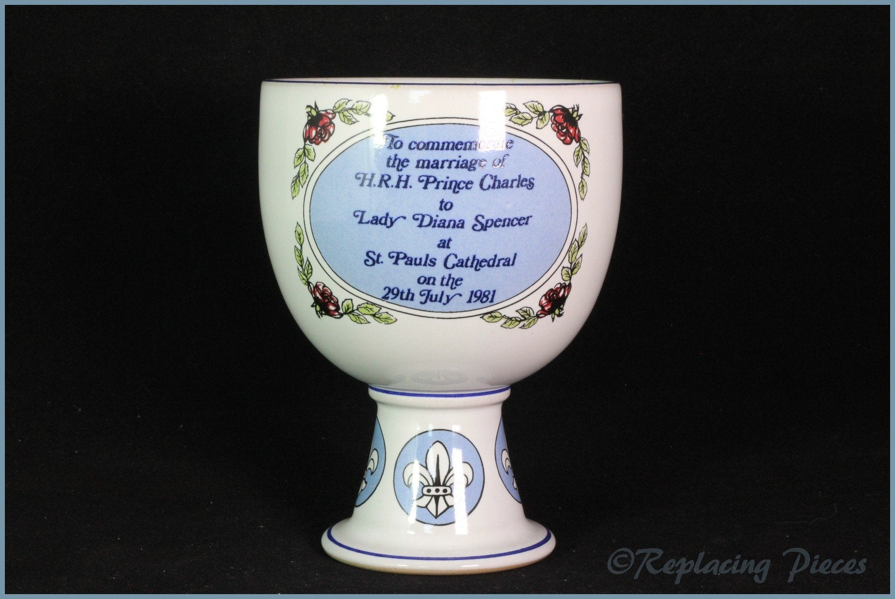 Denby - Commemorative Goblet - Charles & Di