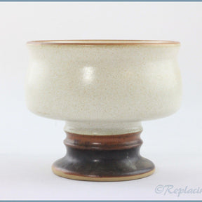Denby - Potters Wheel (Tan) - Footed Dessert Bowl