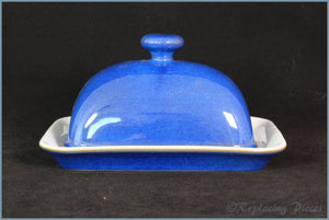 Denby - Imperial Blue - Lidded Butter Dish