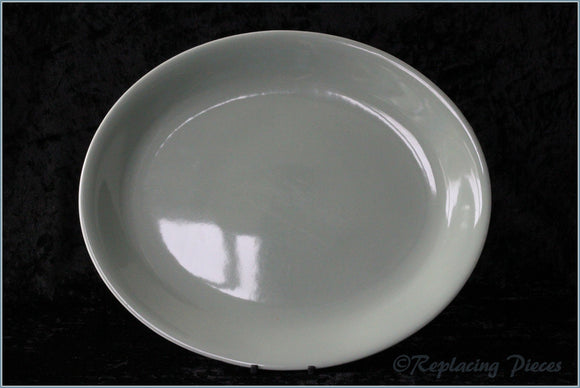 Poole - Celadon Green - Oval Platter (small)