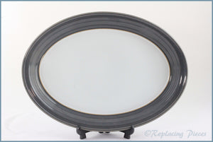 Denby - Saville Grey - 12 3/4" Oval Platter