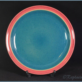Denby - Harlequin - Dinner Plate (Red Rim - Green Interior)