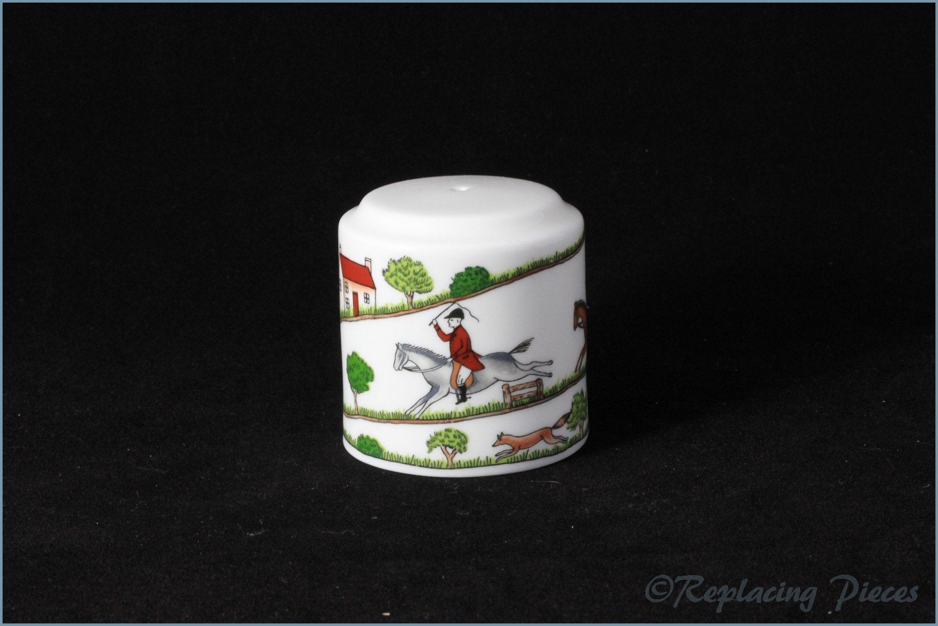 Coalport - Hunting Scene - Salt Pot