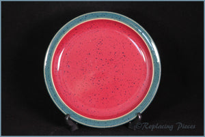 Denby - Harlequin - Salad Plate (Green Rim - Red Interior)