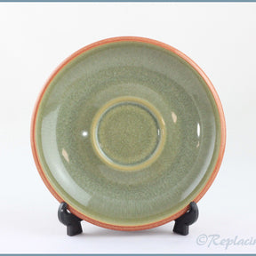 Denby - Fire - Tea Saucer (Green Interior)
