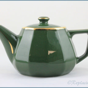 Apilco - Bistro (Green & Gold) - 1 1/2 Pint Teapot
