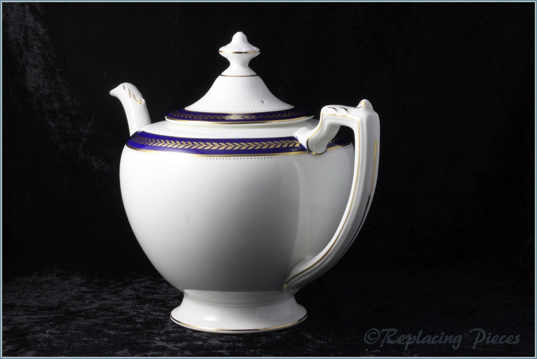 Coalport - Blue Wheat - Teapot
