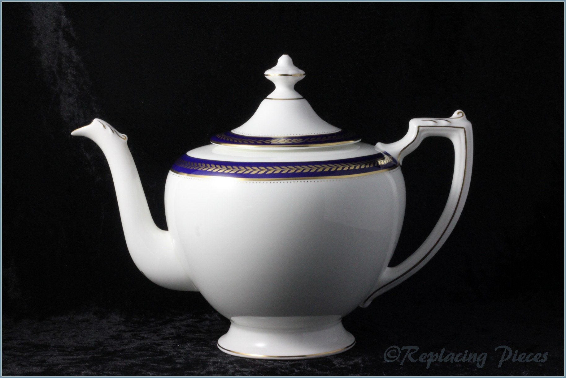 Coalport - Blue Wheat - Teapot