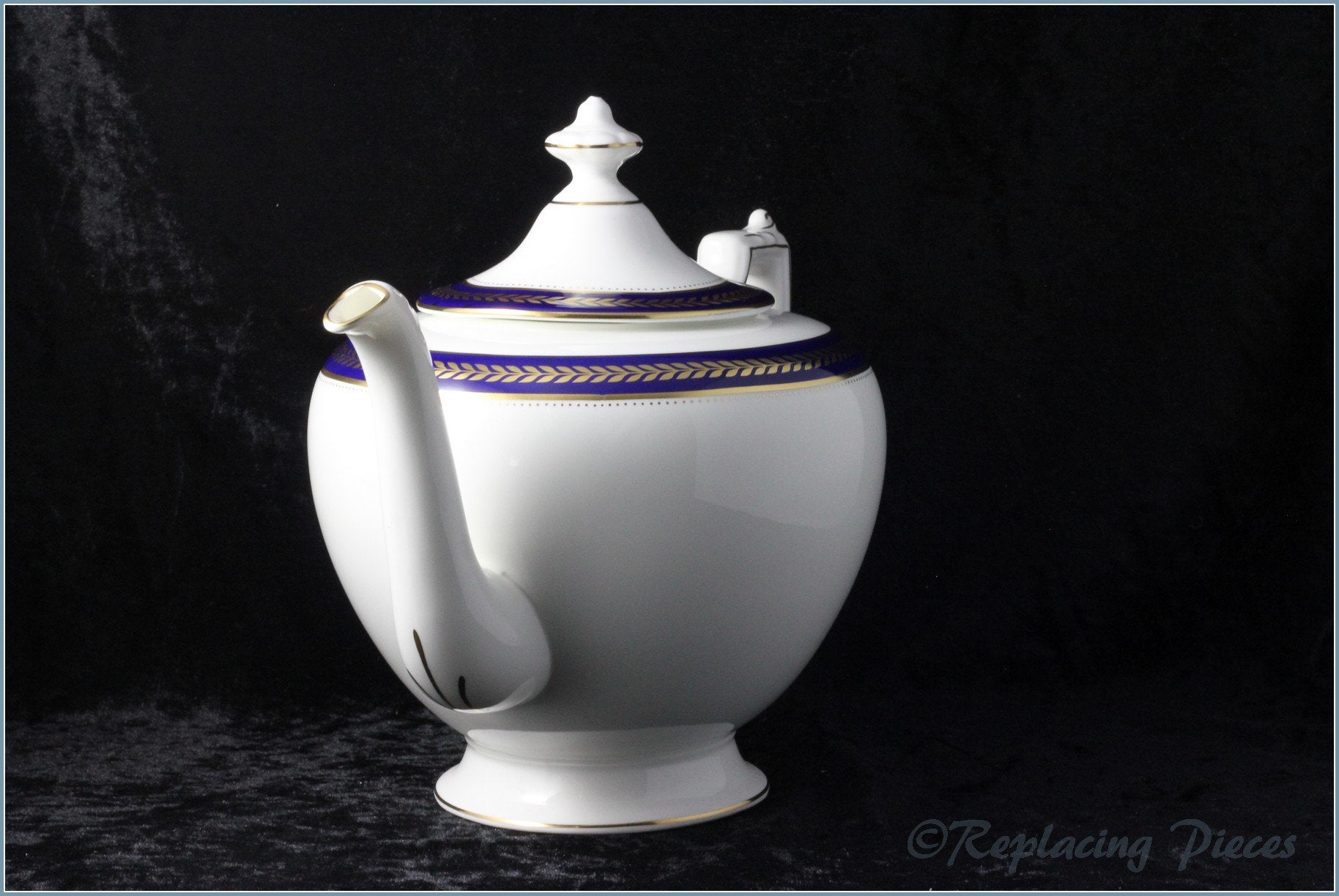 Coalport - Blue Wheat - Teapot